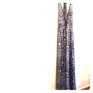 Full length halter dress